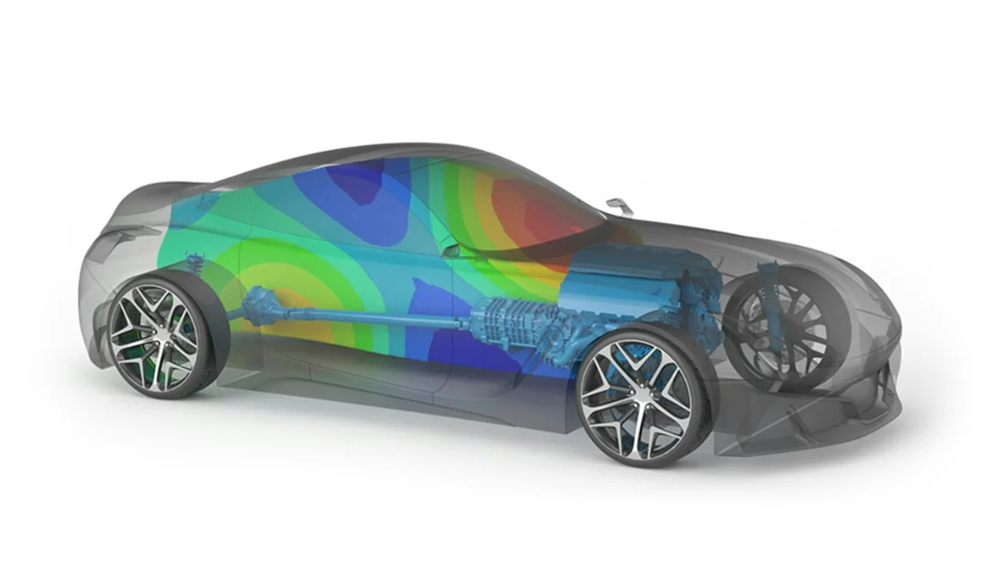 NVH analysis model in HyperMesh